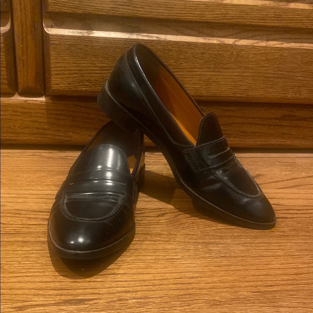 Everlane Women’s Black Italian Leather Penny Loafer Size 8